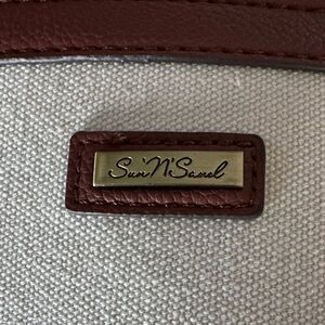 Brown and Cream Shoulder Bag